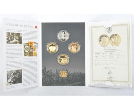 The London Mint Office, A War To End All Wars including The WWI Centenary Lone Soldier Gold Coin in 9ct gold (10g) with certi