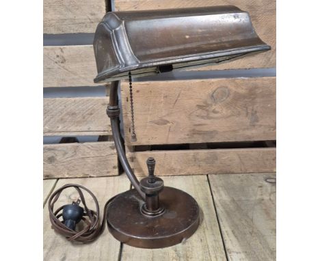 Antique American art deco desk lamp. 