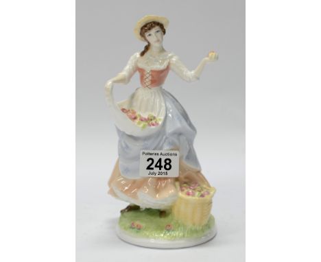 Royal Worcester Fruit Picking Ltd Edition CW276 , boxed with cert