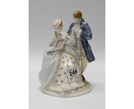 Royal Worcester The Tryst Ltd Edition , boxed with cert