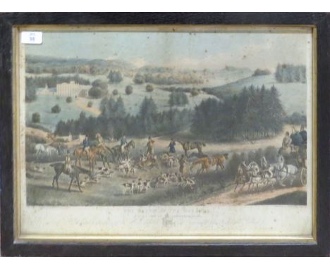 After W P Hodges, engraved by H Alken &amp; R G Reeve, "The death of the roebuck", hand coloured engraving, published circa 1