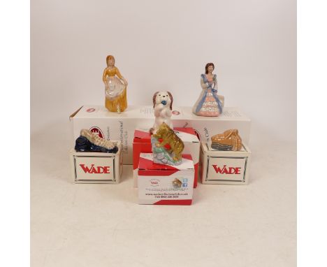Wade, Six Boxed Figures and Whimsies includes Bear, Begging Dog, Beauty, Cinderella, Seahorse and Hermit Crab (6)