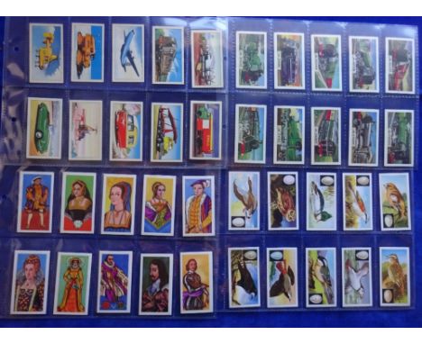 Trade cards, Glengettie Tea, 21  sets including Modern Transport (both Black and Blue backs), Sovereigns Consorts 1st and 2nd