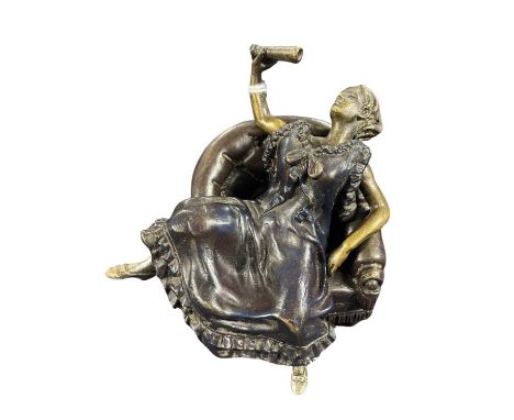A Bergman type model of a lady in risque pose, reproduction