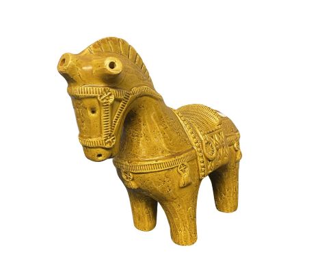Model of a horse, probably Bitossi, marked Italy underneath
