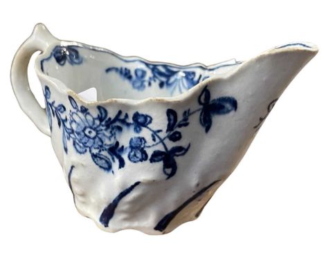 Blue & White Solian Ware Gravy Boat Simpson pottery (0481) Blue & White Solian Ware Gravy Boat Simpson pottery (0481)