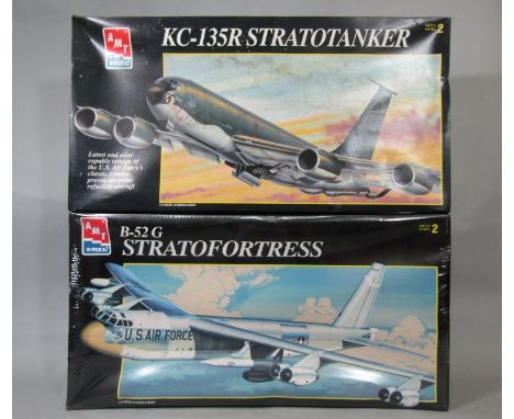 2 large boxed model aircraft kits, 1:72 scale of KC135R Stratotanker (un-started) and B52G Stratofortress, (sealed in origina