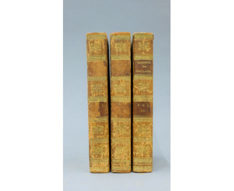 Malthus (T R), An Essay on the Principle of Population, fifth edition with important additions, John Murray, 1817, 3 volumes,