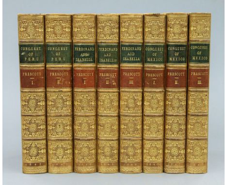 Prescott (William H), History of the Conquest of Peru, 2 volumes, first edition, Richard Bentley, 1847; together with History