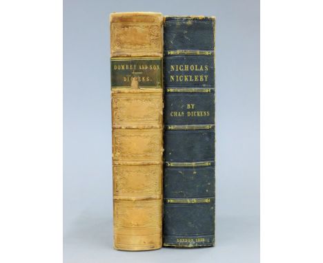Dickens (Charles), Dombey and Sons, Bradbury and Evans, 1849, first edition, contemporary half calf, marbled boards, spine a 