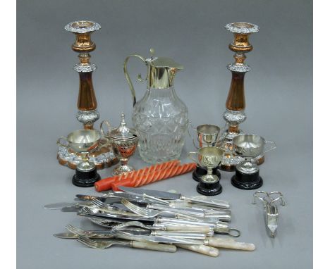 A quantity of silver plate. 
