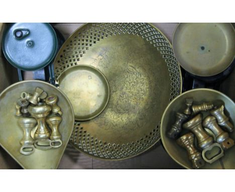 Two sets of scales and weights. 