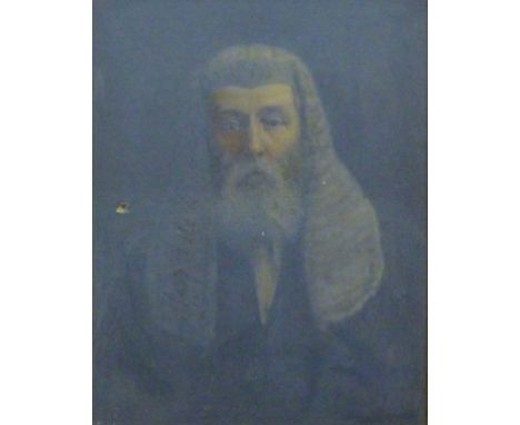 19TH CENTURY SCHOOL, A Portrait of a Judge, oil on canvas, framed. 38 x 49 cm.
