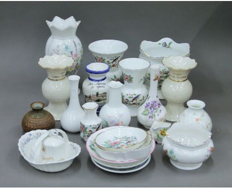A quantity of decorative porcelain, including Aynsley and Royal Worcester, etc.