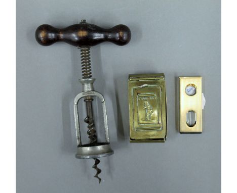 A snuff box, a cigar cutter and a corkscrew. 