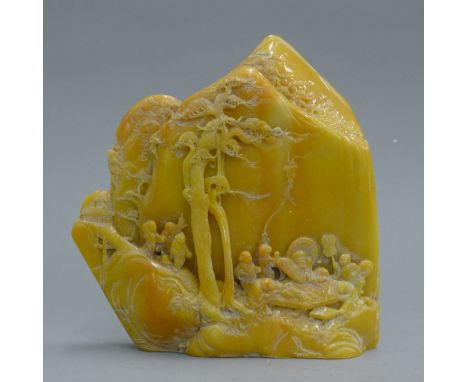 A model of a Chinese hardstone boulder. 20 cm high.