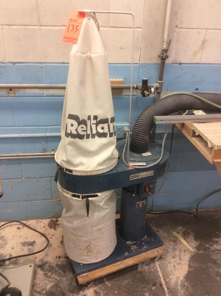 Reliant NN 720, single bag, portable dust collector, 1 hp, 1 ph.