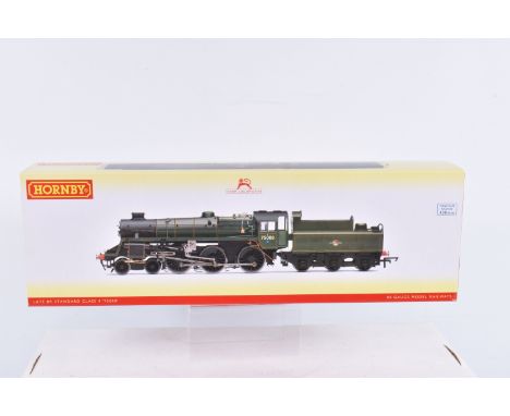 A BOXED OO GAUGE HORNBY MODEL RAILWAYS LOCOMOTIVE, Standard 4MT Class 4-6-0, no. 75008, in BR Green with Late Crest, item no.