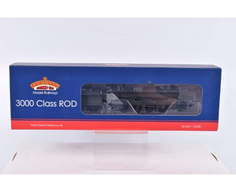 A BOXED OO GAUGE BACHMANN BRANCHLINE MODEL RAILWAYS LOCOMOTIVE, ROD 3000 Class , no. 3036, in BR Black with Early Emblem- Wea