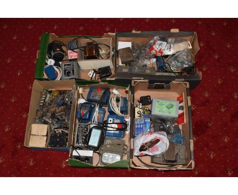 A LARGE QUANTITY OF ASSORTED POWER CONTROLLERS ETC, power controllers by Marklin, Hornby, AGW and H &amp; M, with assorted wi