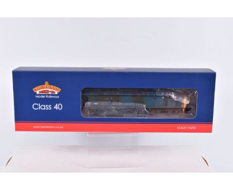A BOXED OO GAUGE BACHMANN BRANCHLINE DIESEL LOCOMOTIVE, Class 40, no. 97407 'Aureol', in BR Blue Departmental Weathered, item
