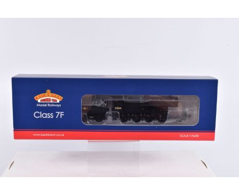 A BOXED OO GAUGE BACHMANN BRANCHLINE MODEL RAILWAYS Class 7F, no. 53809, in BR Black with Late Crest, item no. 31-011, appear