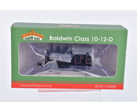 A BOXED OO9 NARROW GAUGE BACHMANN BRANCHLINE MODEL LOCOMOTIVE, Baldwin Class 10-12-D Tank Glyn Valley Tramway Lined Black, it