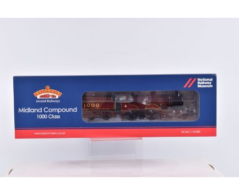 A BOXED OO GAUGE BACHMANN BRANCHLINE MODEL RAILWAYS Midland Compound, no. 1000, in Midland Railway Crimson Lake, Procudec Exc