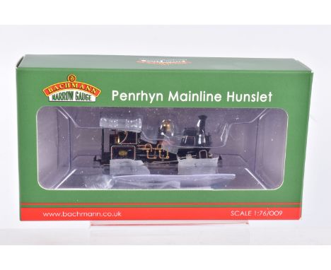 A BOXED OO9 NARROW GAUGE BACHMANN BRANCHLINE MODEL LOCOMOTIVE, Mainline Hunslet 0-4-0ST 'Blanche' in Penryyn Quarry Railway L