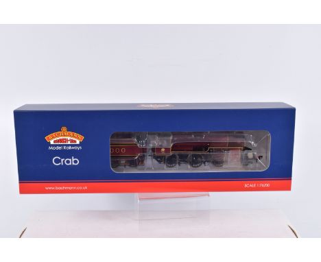 A BOXED OO GAUGE BACHMANN BRANCHLINE MODEL RAILWAYS LOCOMOTIVE, Class 5MT 'Crab' 2-6-0, no. 13000, in LMS Crimson Lake, item 