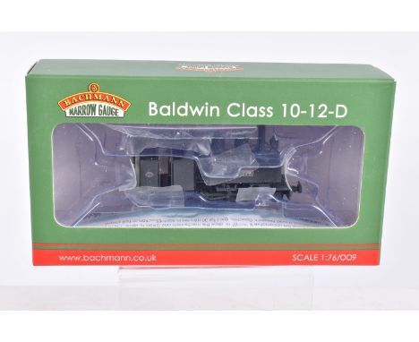 A BOXED OO9 NARROW GAUGE BACHMANN BRANCHLINE MODEL LOCOMOTIVE,  Baldwin Class 10-12-D no, 778 in Welsh Highland Railway Black
