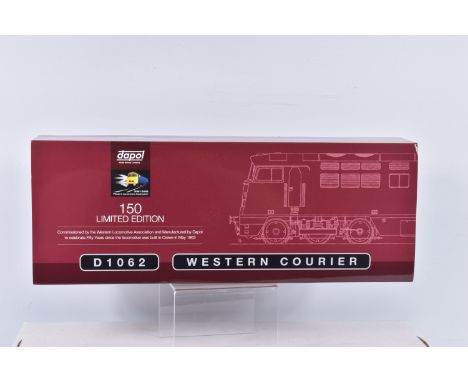 A BOXED OO GAUGE LIMITED EDITION DAPOL CLASS 52, 'Western Courier' D1062, in BR Maroon, Model is number 065 of 150 on the Cer