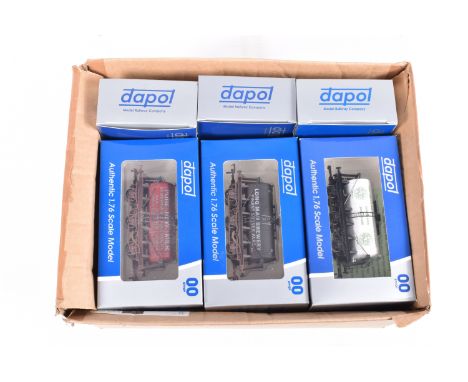 TEN BOXED OO GAUGE DAPOL CYLINDER WAGONS, to include Hook &amp; Son's Raw Cream, Felinfoel Brewery, Henderson's Relish, White