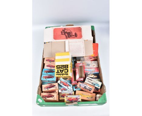 A QUANTITY OF ASSORTED EMPTY DIECAST AND PLASTIC TOY VEHICLE BOXES, Tri-ang, Dinky, Corgi, NZG, Tekno, Telsalda, Mercury, Sco