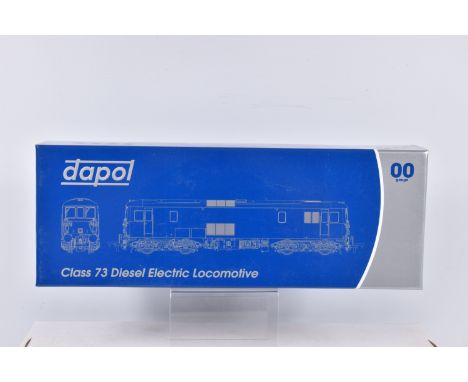 A BOXED OO GAUGE DAPOL DIESEL ELECTRIC LOCOMOTIVE, Class 73, no. E6039, in Early Blue with Double Arrow Logo, item no. 4D-006