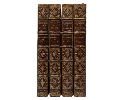 Ackermann, Rudolph, 1764-1834 'A History of the University of Oxford, Its Colleges, Halls and Public Buildings'. two vols. Fo