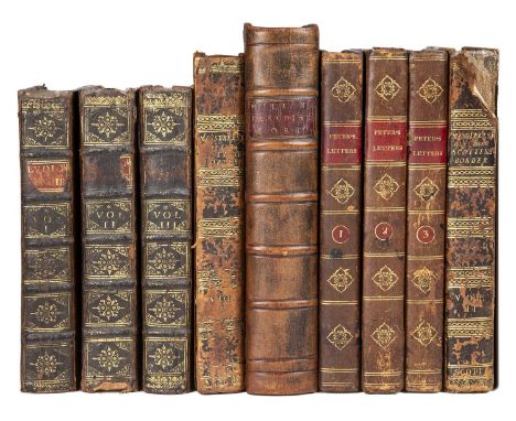 Ludlow (Edmund). 'Memoirs', 3 vols. Vivay, Bern, Switzerland 1698, portrait frontispiece. 8vo. Old full gilt calf plus Morris