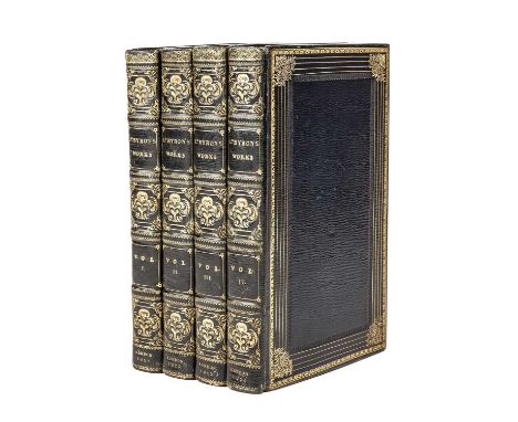 Byron (Lord George Gordon) (1788-1824): The Works thereof.,4 vols., John Murray, London 1823, with portrait frontispiece engr
