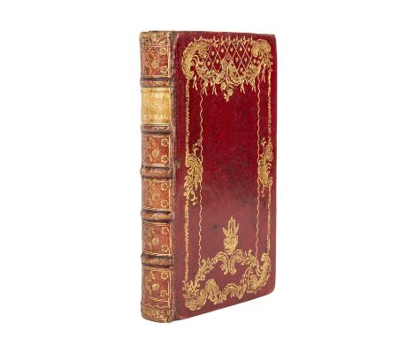 18th century English binding:-  'England's Black Tribunal set forth in the Tryal of King Charles I'. 4th Ed. Playford and Saw
