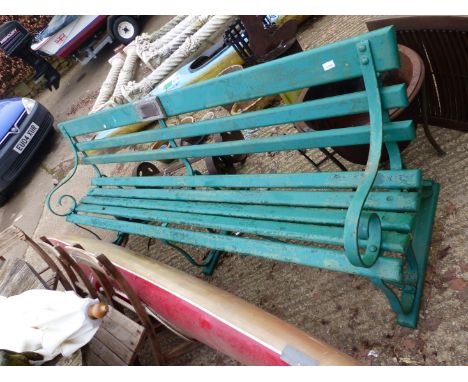 A LARGE PARK / GARDEN BENCH.