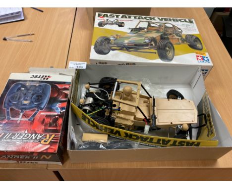 Diecast: Kit - Tamiya - Fast Attack Vehicle (2011) 1:10 scale - remote control - with a boxed r/control - model made up