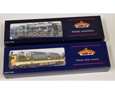 TWO BACHMANN 00 GAUGE LOCOMOTIVES; 1. Rebuilt Scot 46141 'The North Staffordshire Regiment' BR Green E/Emblem (31-228) 2. 461