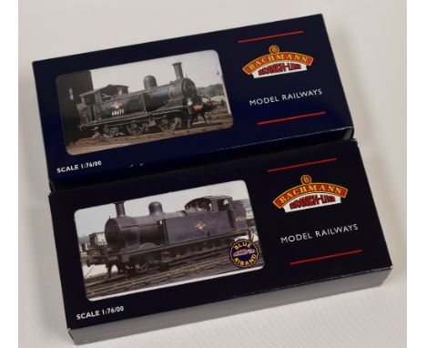 TWO BACHMANN 00 GAUGE LOCOMOTIVES; 1. 3F Jinty 47410 BR Black L/Crest  2. J72 69022 BR Black Late Crest