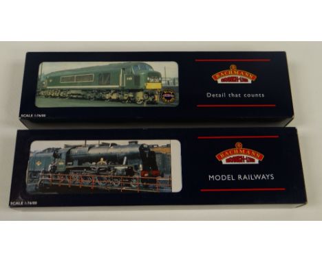 TWO BACHMANN 00 GAUGE LOCOMOTIVES; 1. Class 45 Diesel D67 'The Royal Artilleryman' BR Green (32-675) 2. Rebuilt Scot 46141 'T