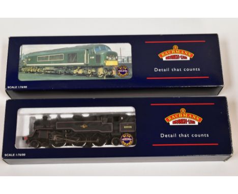 TWO BACHMANN 00 GAUGE LOCOMOTIVES; 1. Class 45 Diesel D67 'The Royal Artilleryman' BR Green (32-675) 2. Class 4MT Locomotive 