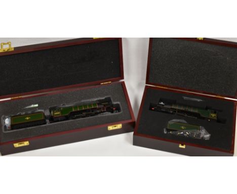 TWO WOODEN BOXED BACHMANN 00 GAUGE LOCOMOTIVES; 1. Class A1 'Tornado' 60163 2. Branch Line 'Blue Peter' 60532