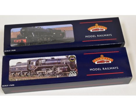 TWO BACHMANN 00 GAUGE LOCOMOTIVES; 1. Standard Class 4MT 2-6-0 76079 BR2 Tender L/Crest (32-952) 2. WD Class Locomotive 90733