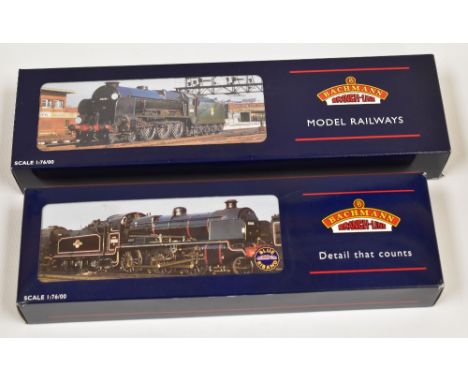 TWO BACHMANN 00 GAUGE LOCOMOTIVES; 1. N Class 31844 BR Lined Black E/Emblem Weathered (32-156) 2.'Lord Nelson' Class 30850 BR