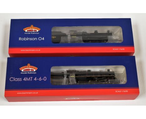 TWO BACHMANN 00 GAUGE LOCOMOTIVES; 1. BR Lined Black Late Crest Standard Class 4MT 75033 BR2 Tender 2. BR Black Late Crest Ro