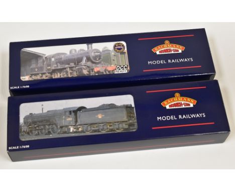 TWO BACHMANN 00 GAUGE LOCOMOTIVES; 1. IVATT Class 2MT Locomotive 46443 BR Late Crest (weathered) Produced exclusively for the